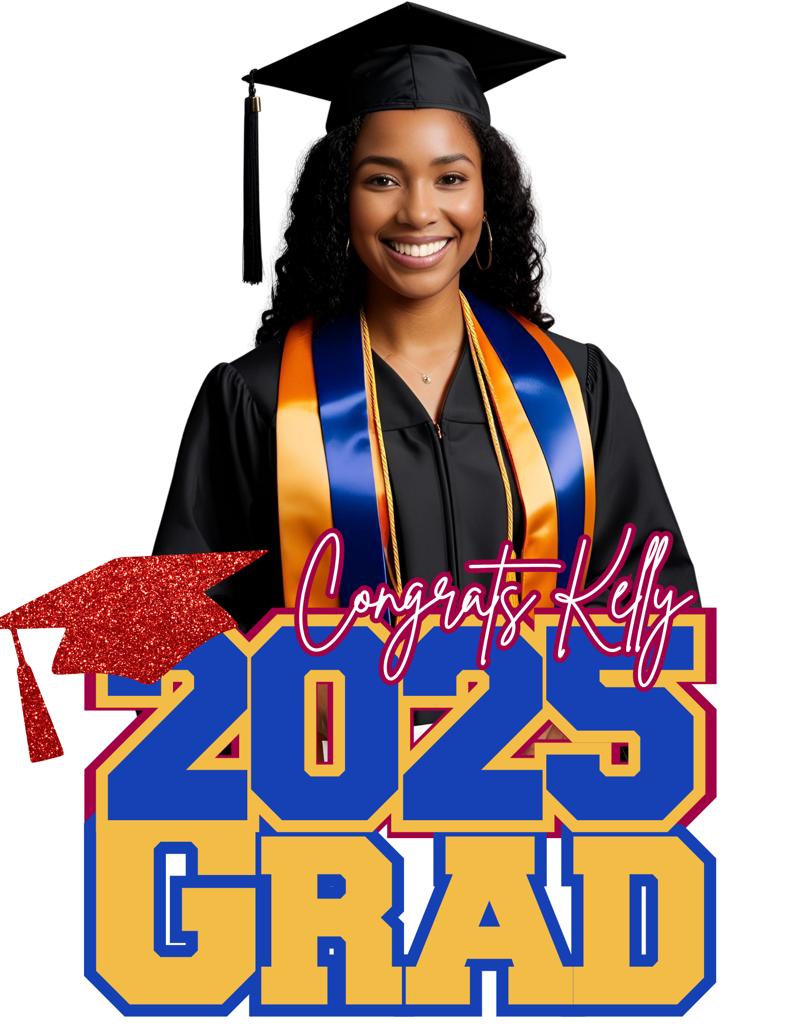 Personalized Grad Fan