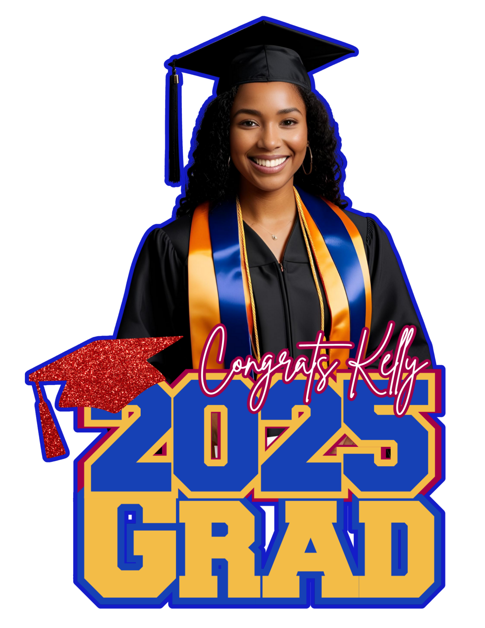 Personalized Grad Fan