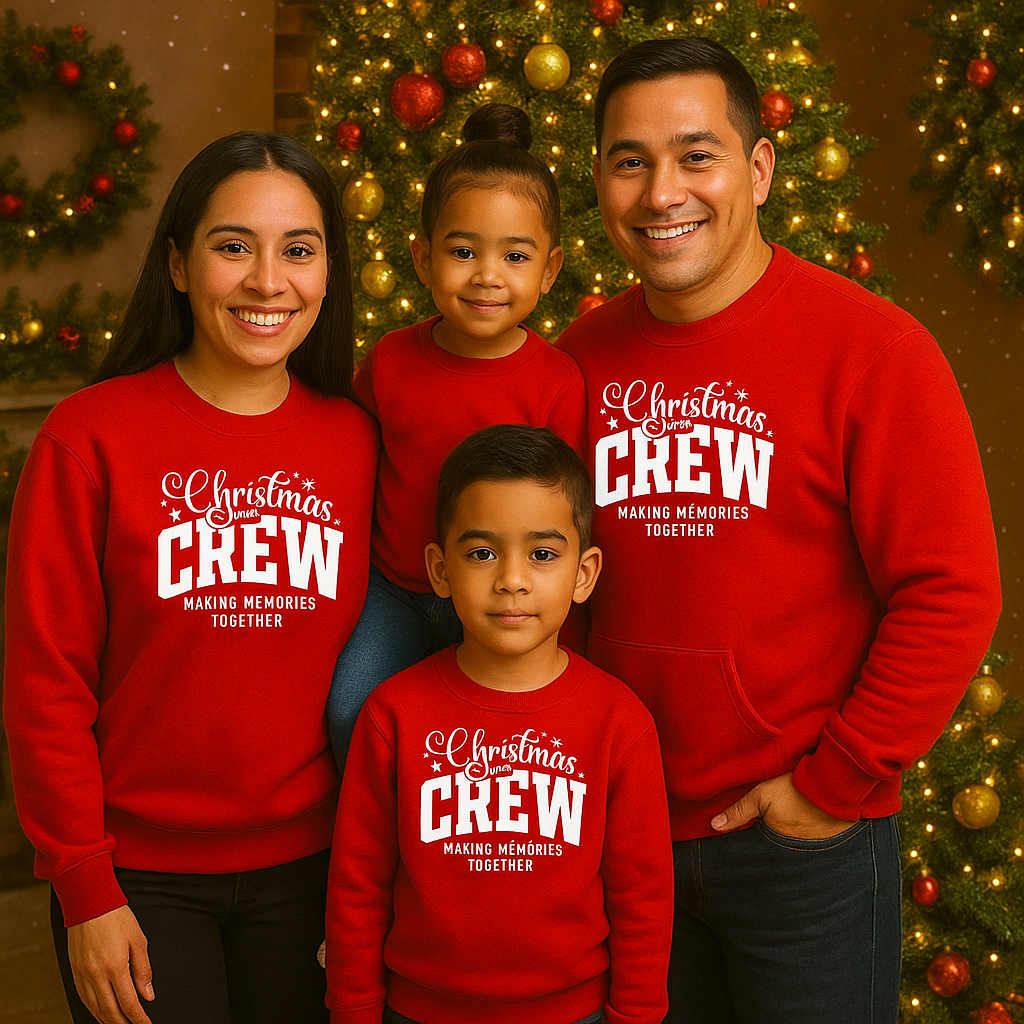 Christmas Crew Sweater (Single Color Print)