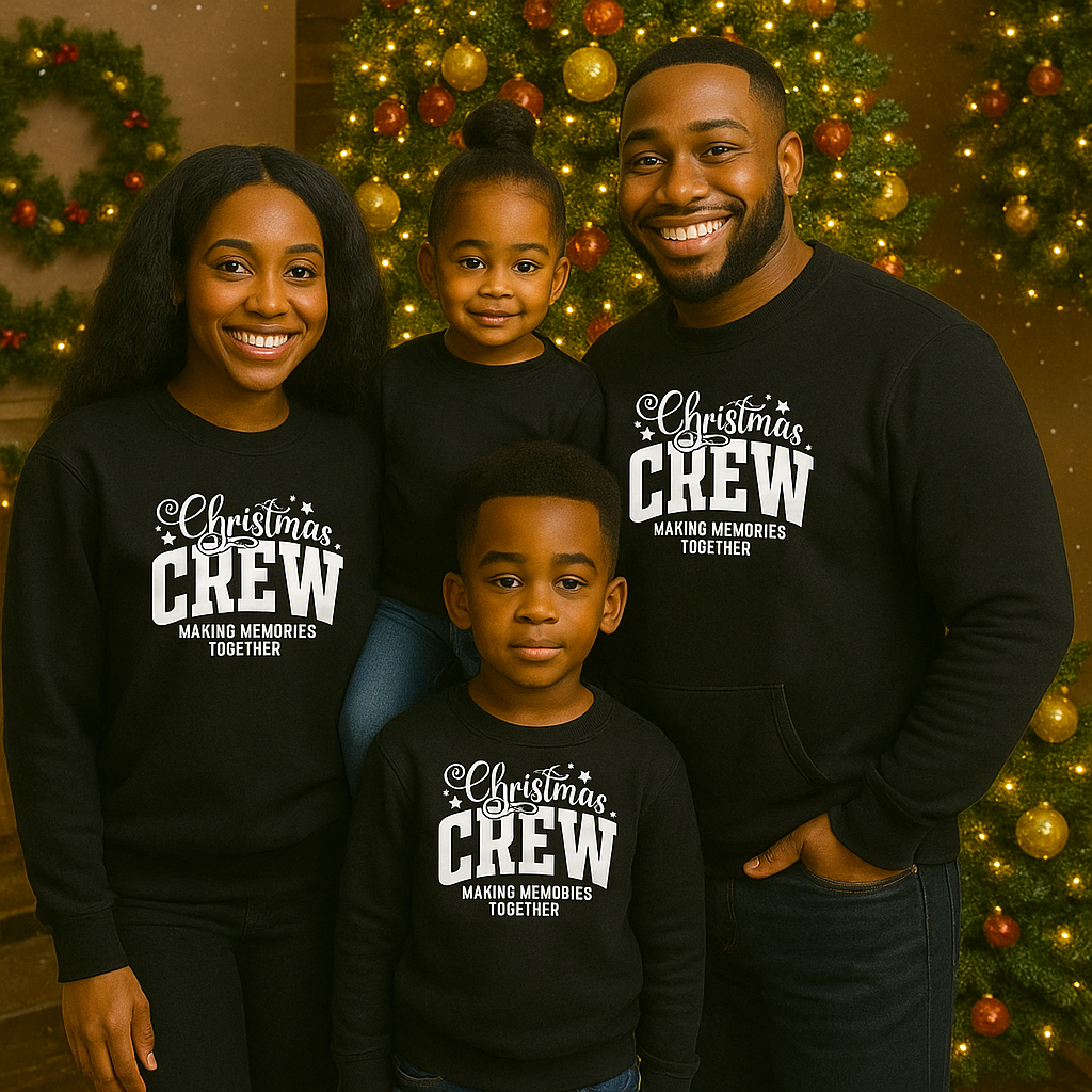 Christmas Crew Sweater (Single Color Print)