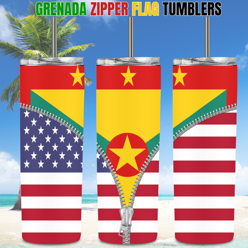 American/Caribbean Flag Tumblers